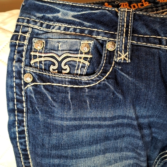 Rock Revival Woman's Low Rise Allegra Ankle Skinny Jeans Size 30. - Picture 5 of 16